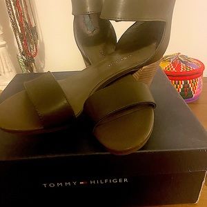Green Tommy Hilfiger sandals. Never worn